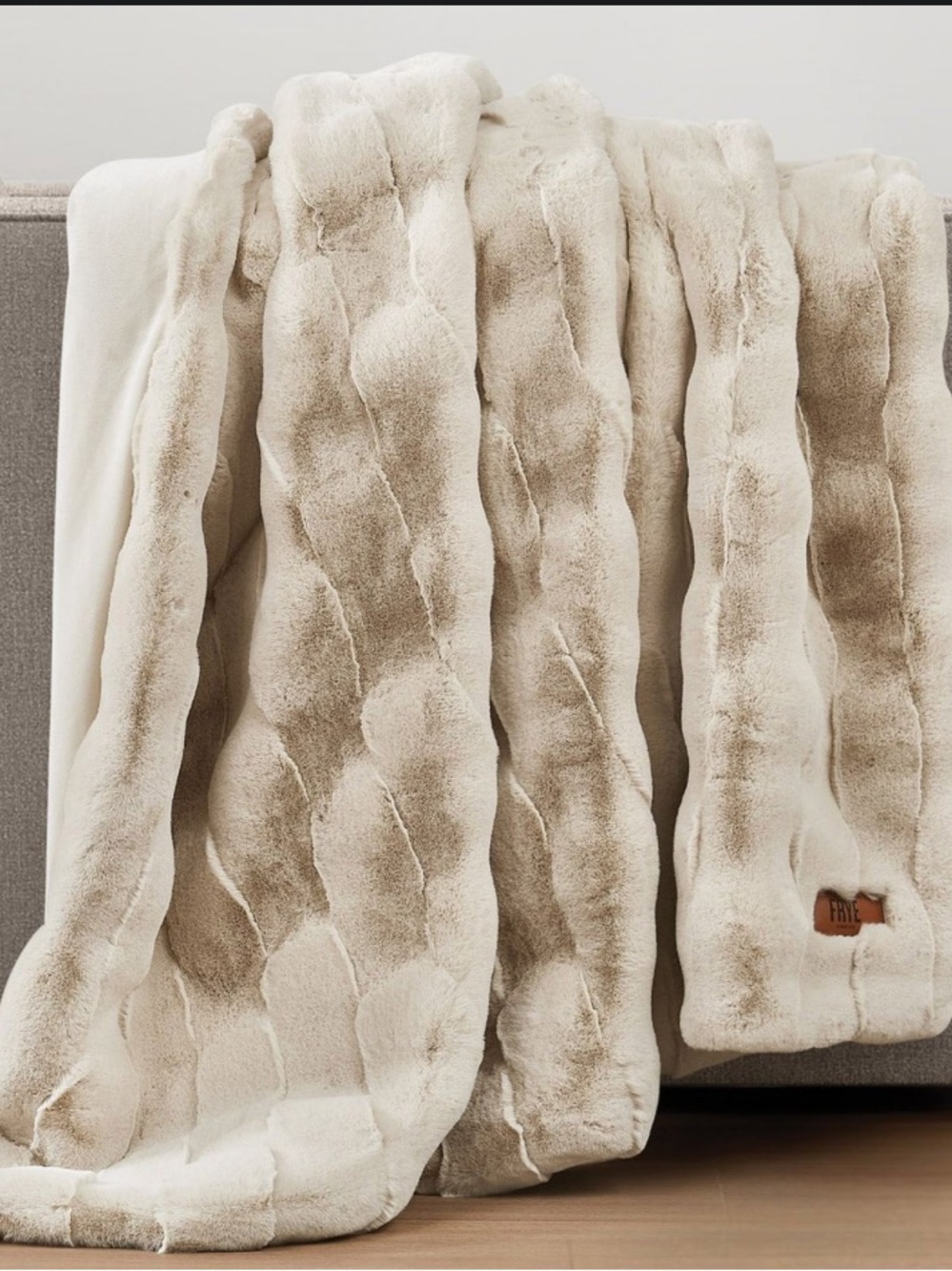 Frye Luxe Faux Fur Blanket